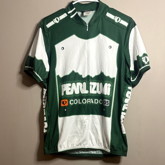 Pearl Izumi Other - Pearl Izumi Green and White Colorado  Men's Cycling Jersey Large